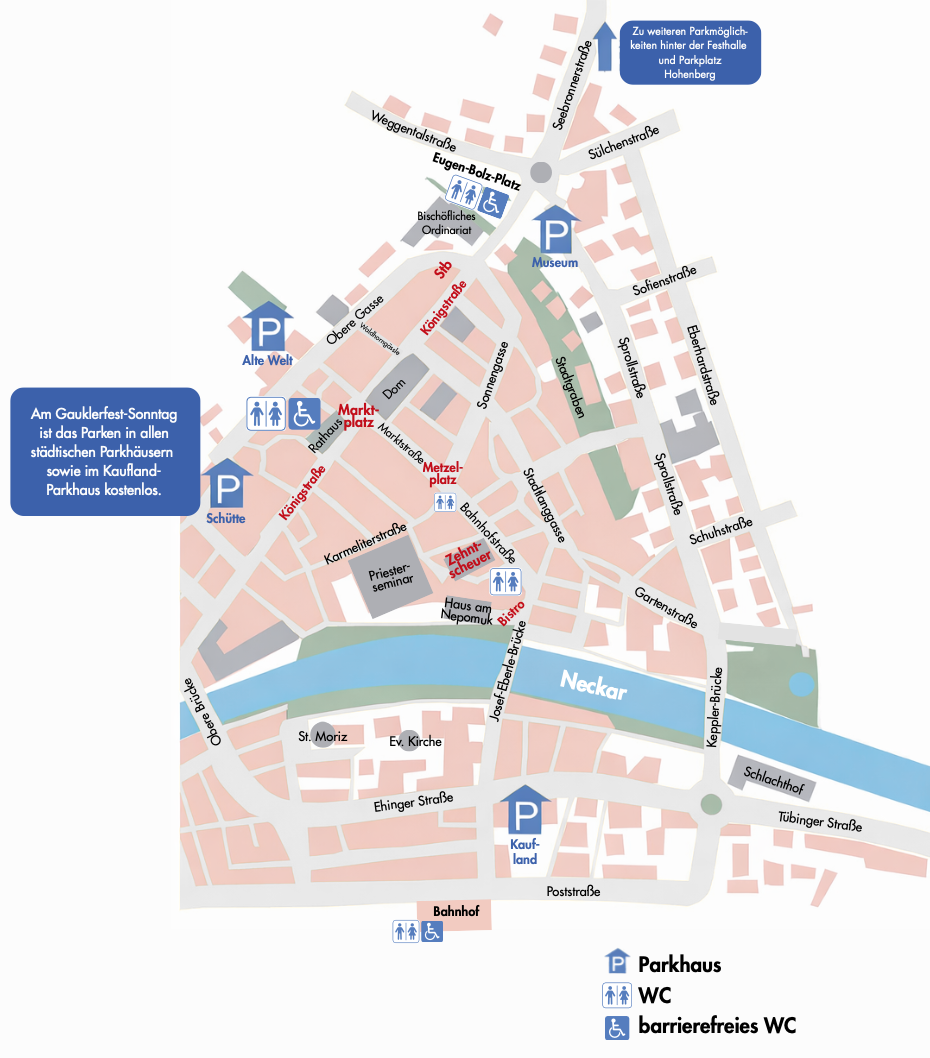 Übersichtsplan Gauklerfest Rottenburg